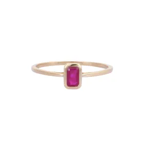 14K Gold Ruby Ring