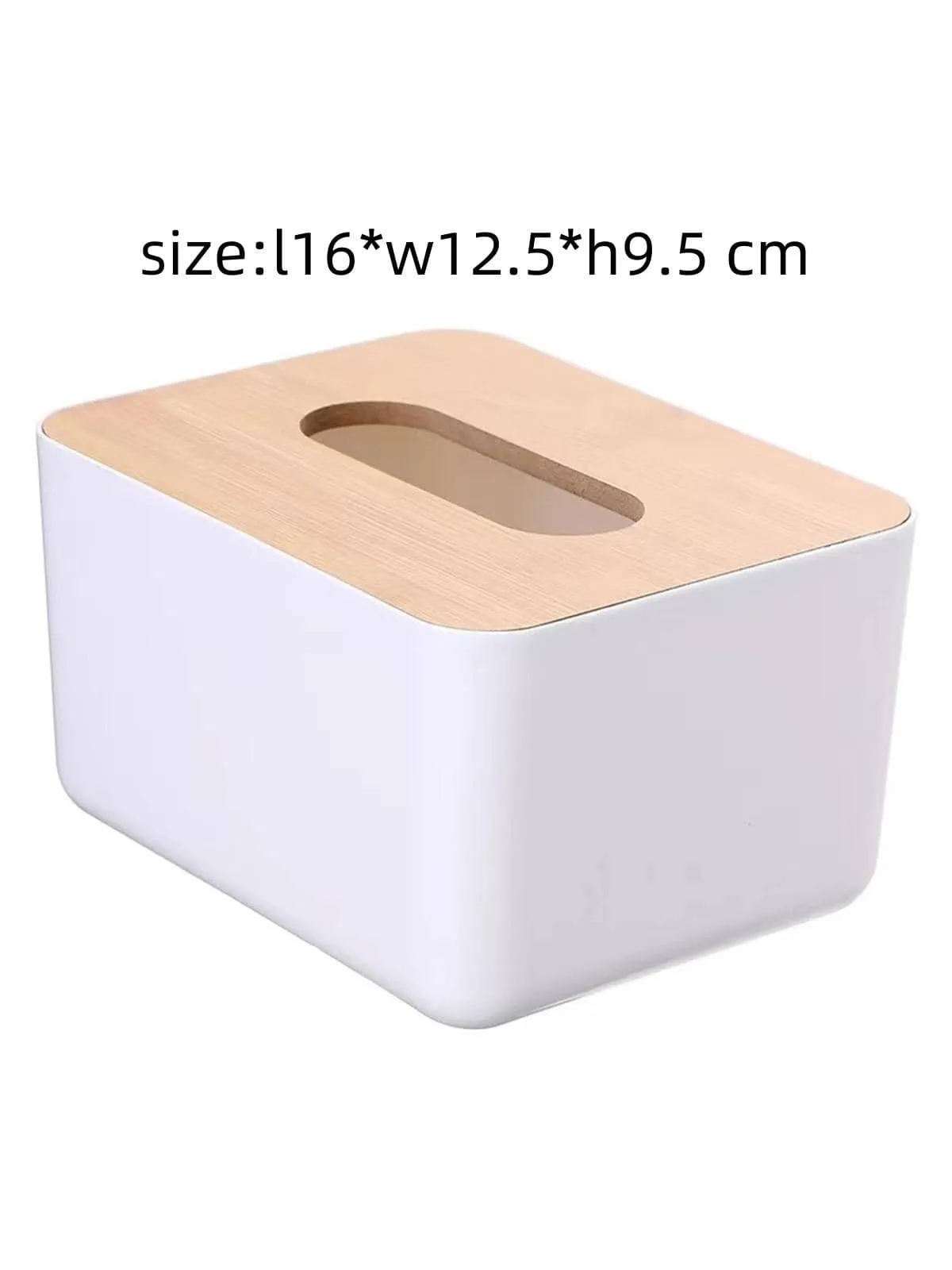 1pc Solid Color Tissue Storage Box, Simple Multi-purpose Tissue Box For Home