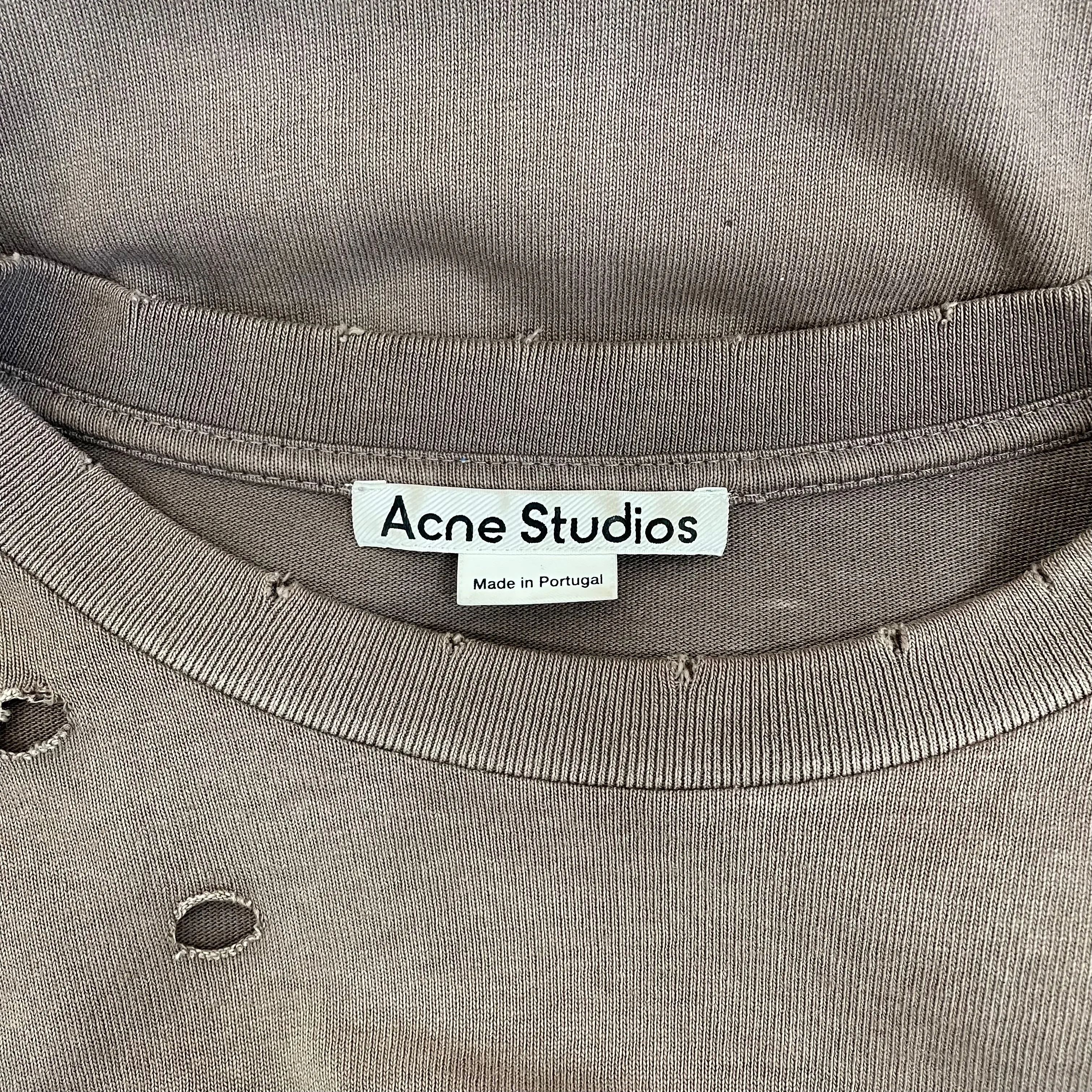 Acne Studios/LS T-Shirt/L/Cotton/BEG/Graphic/