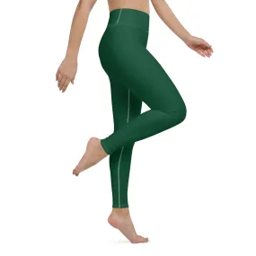 Active Lifestyle: Solid Color Leggings for Her Workout - Sherwood Forest