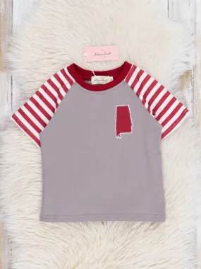 AL Crimson Striped Shirt