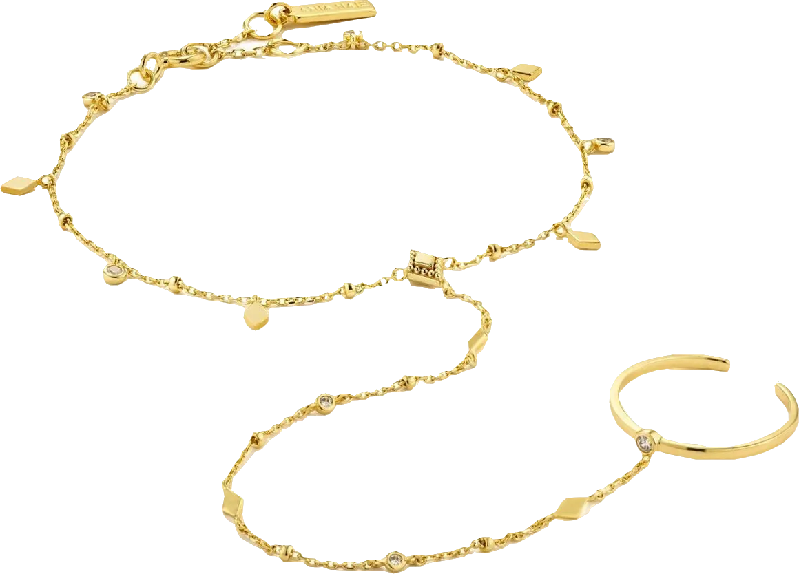 ania haie Gold Plated Bohemia Hand Chain Bracelet BNIB