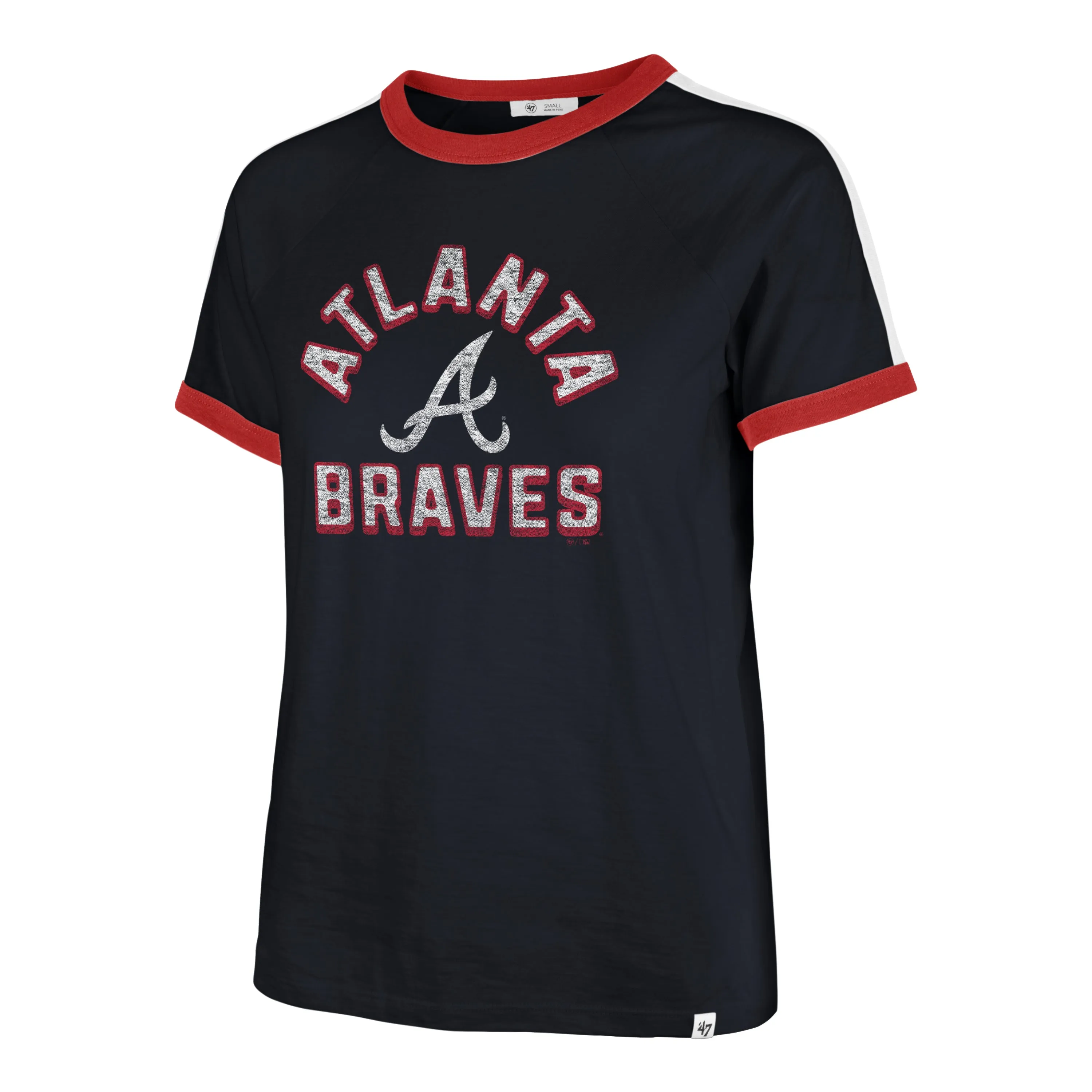 ATLANTA BRAVES DOUBLE HEADER SWEET HEAT '47 PEYTON TEE WOMENS