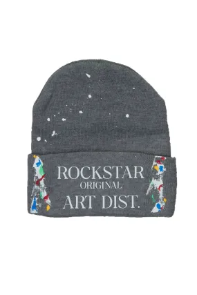 Axelly Grey/White Graphic Beanie