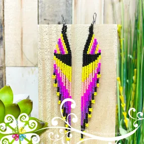 Beaded Angel Wings Earrings