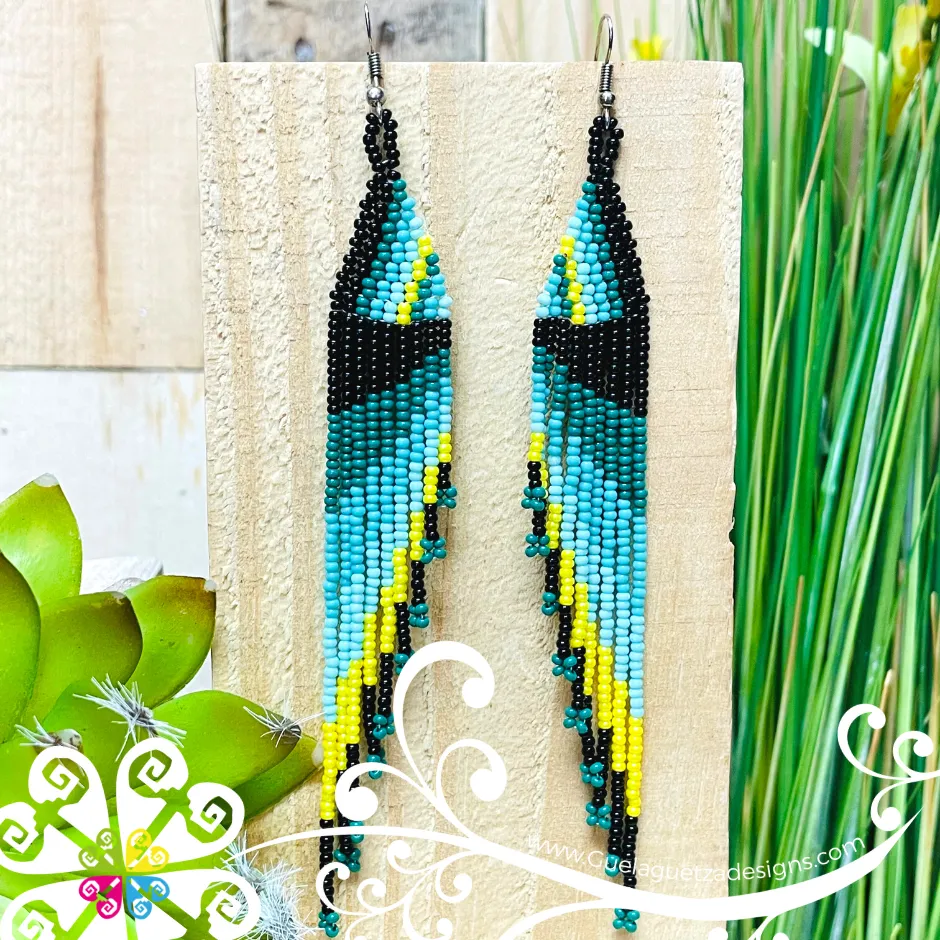 Beaded Angel Wings Earrings