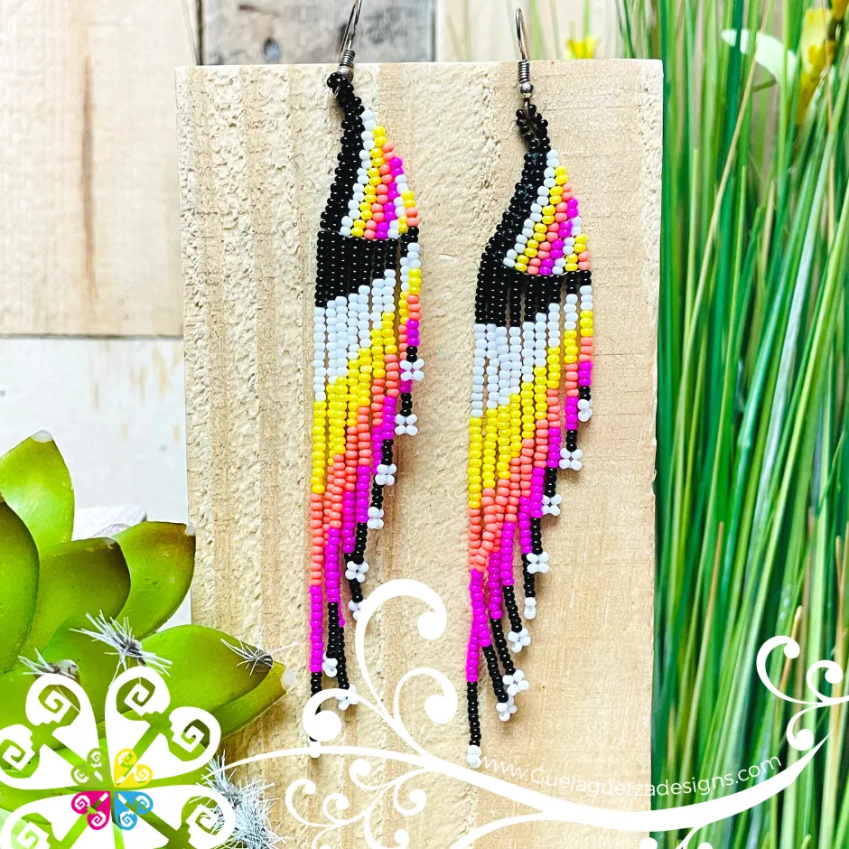 Beaded Angel Wings Earrings