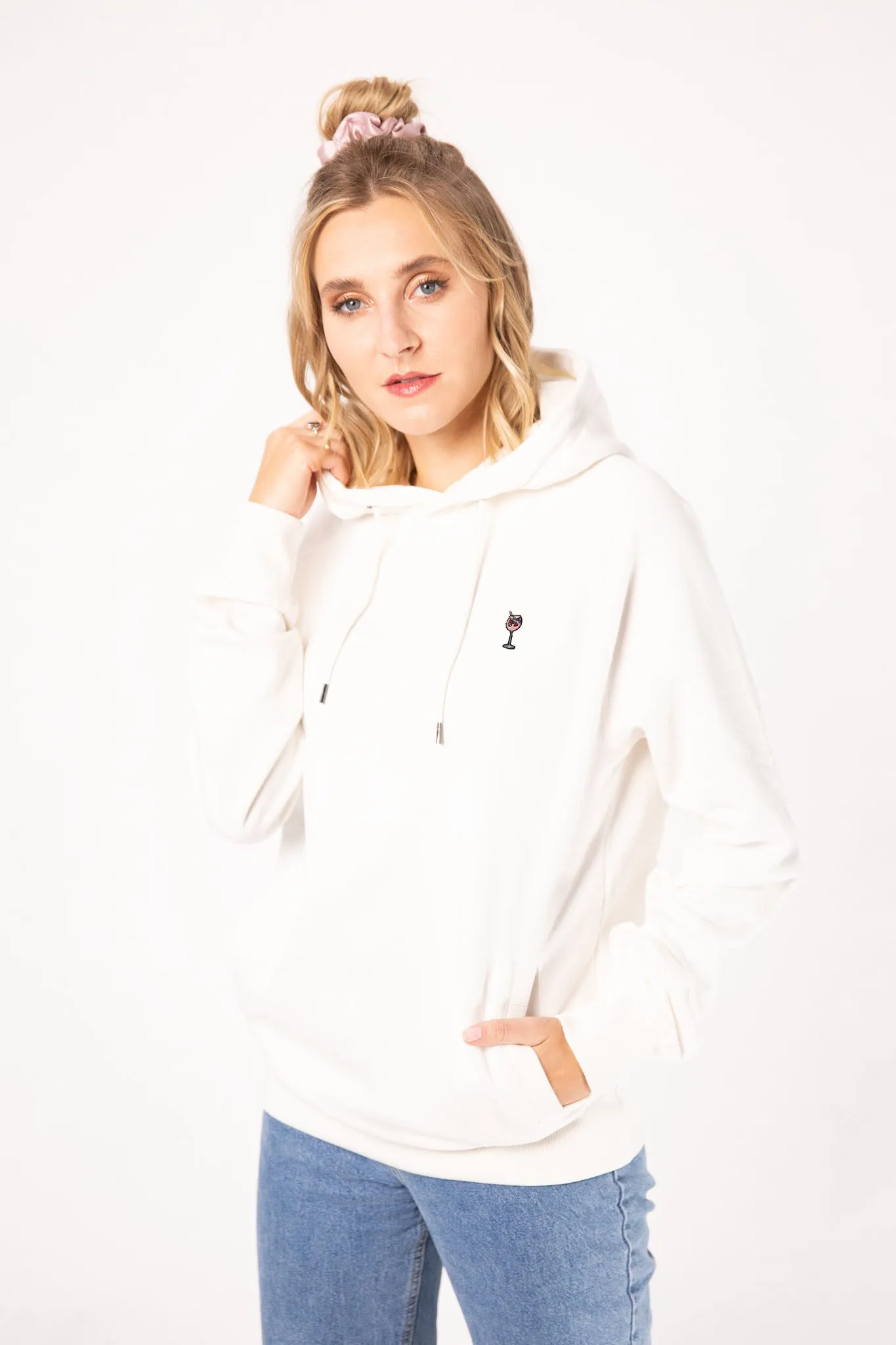 Berry Spritz | Bestickter Bio-Baumwoll Frauen Hoodie