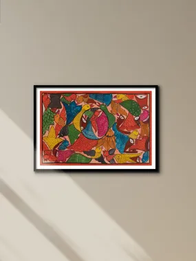 Birds in Bengal Pattachitra by Swarna Chitrakar