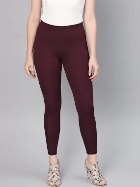 Burgundy Pintuck Jegging