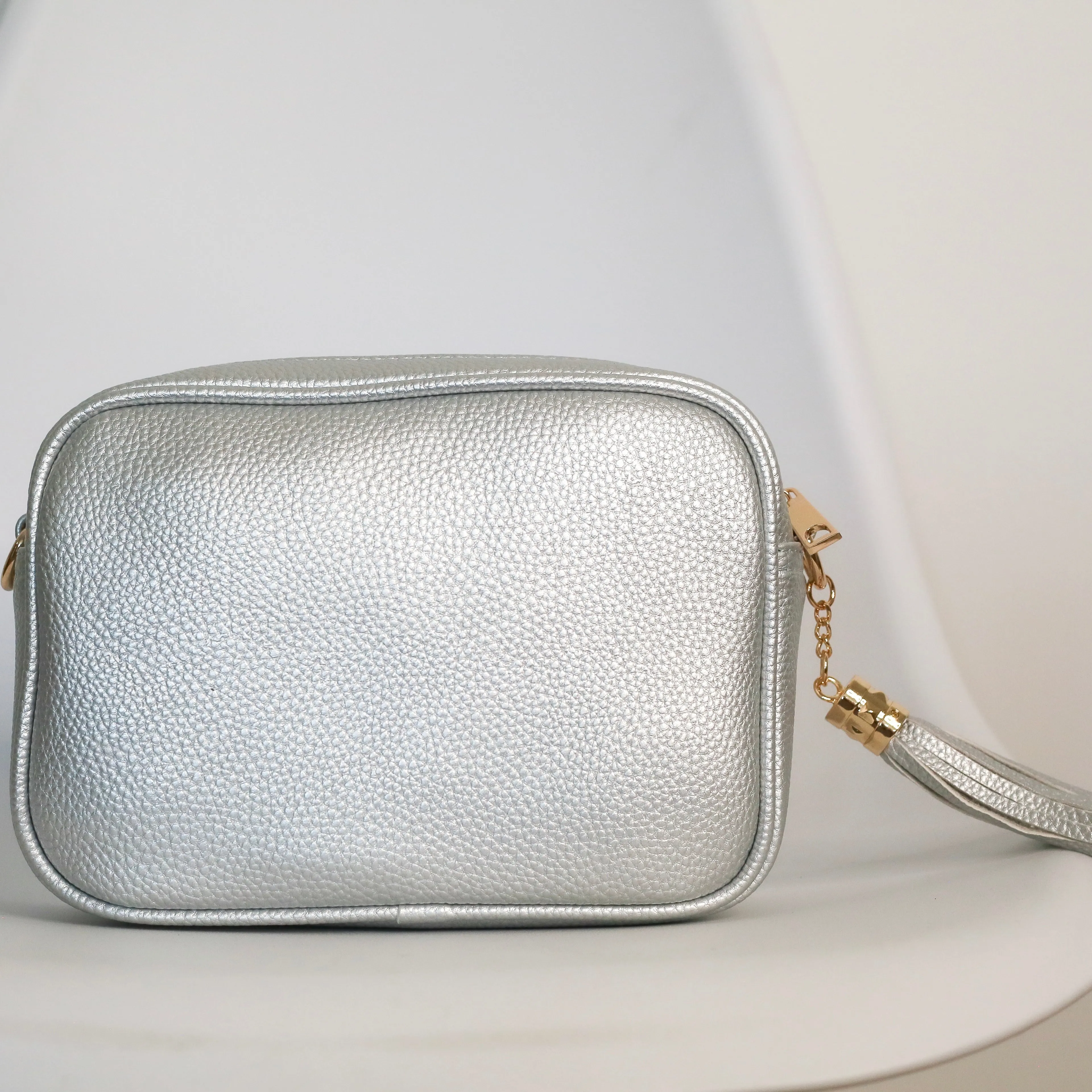 Camera Bag & Plain Strap - Silver