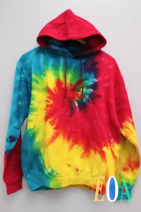 Classic Rainbow Tie-Dye Unisex Hoodie