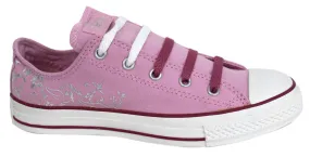 Converse All Star Glitz Foil Ox Kids Youths Canvas Lace Up Trainers 300581F D70