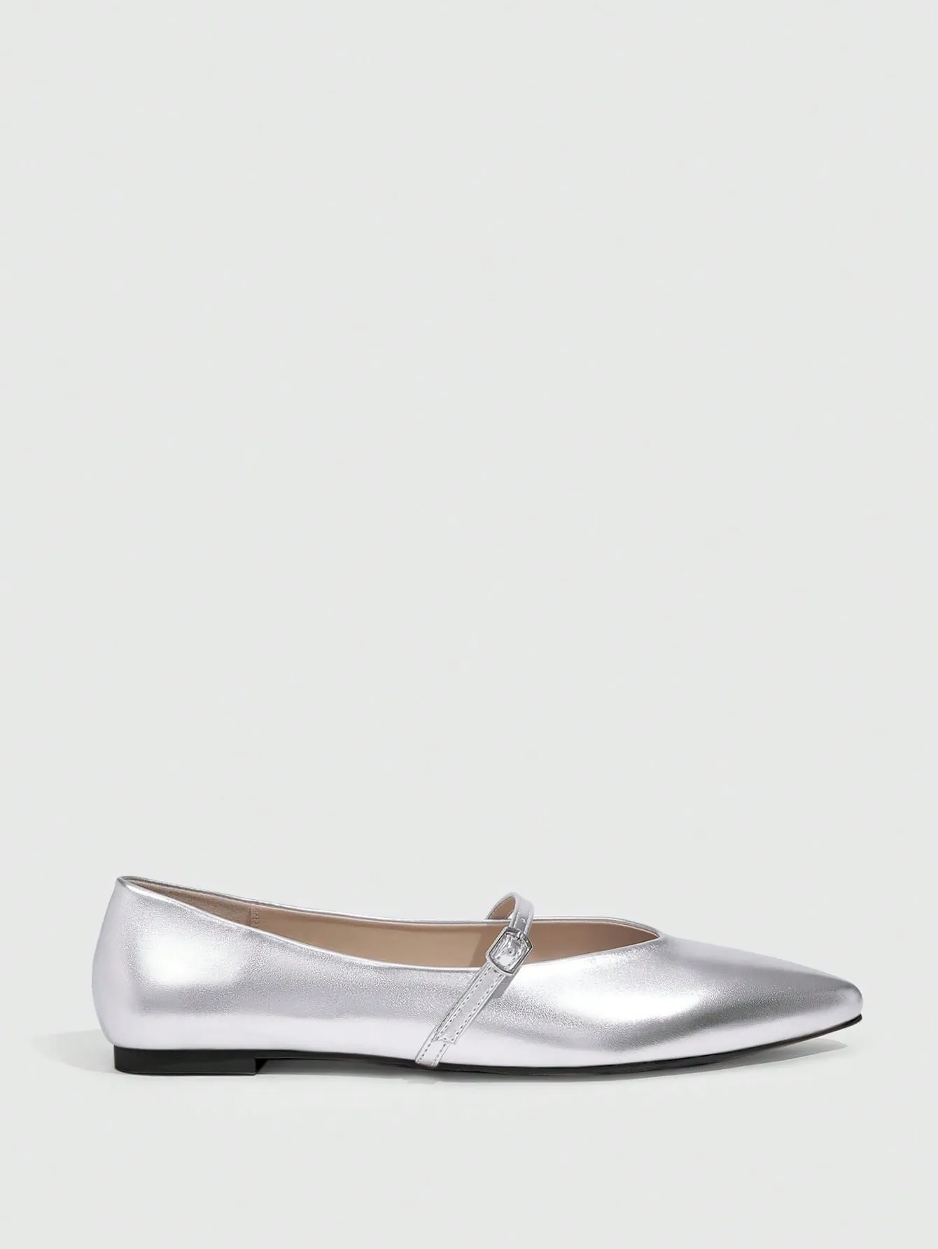 CUCCOO BIZCHIC Women's Slip-On Flat Shoes With Metallic Straps