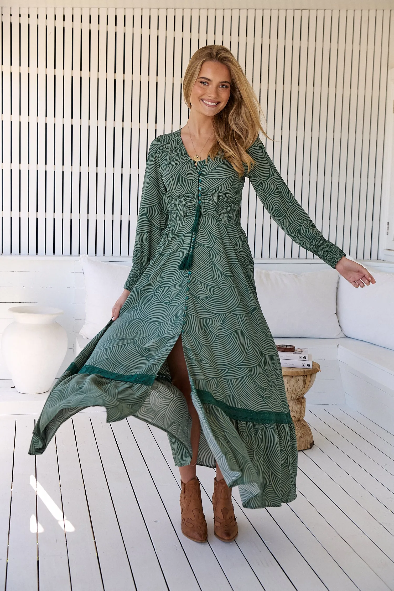 Cybele Maxi Dress - Green