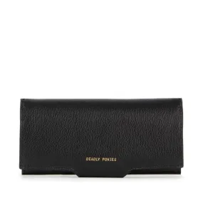 Deadly Ponies Flip and Snap Wallet Maxi - Black