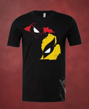 Deadpool Vs Michigan Unisex T-Shirt | Tee See Tee Exclusive