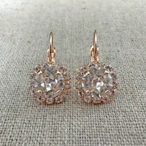 Diamante Luxe Leverback Earrings