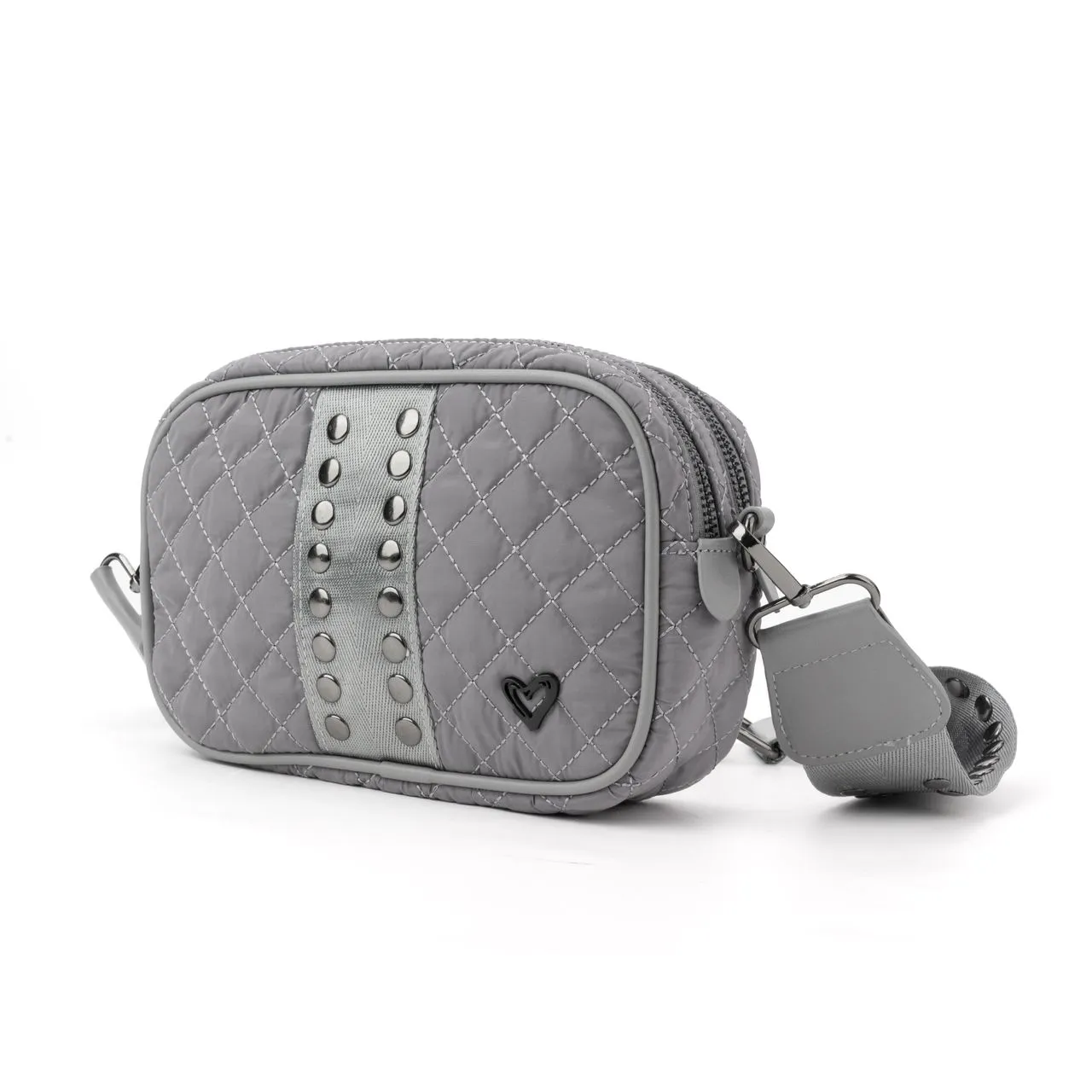 Essex Quilted Crossbody Bag (Grey)