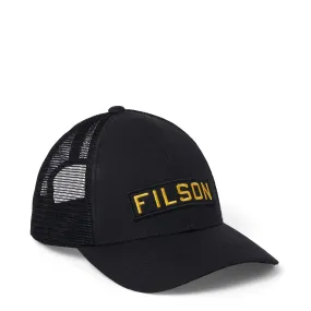 Filson Mesh Snap-Back Logger Cap Black