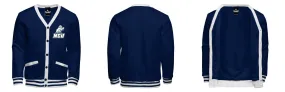 Fleece Varsity Cardigan With No Lining