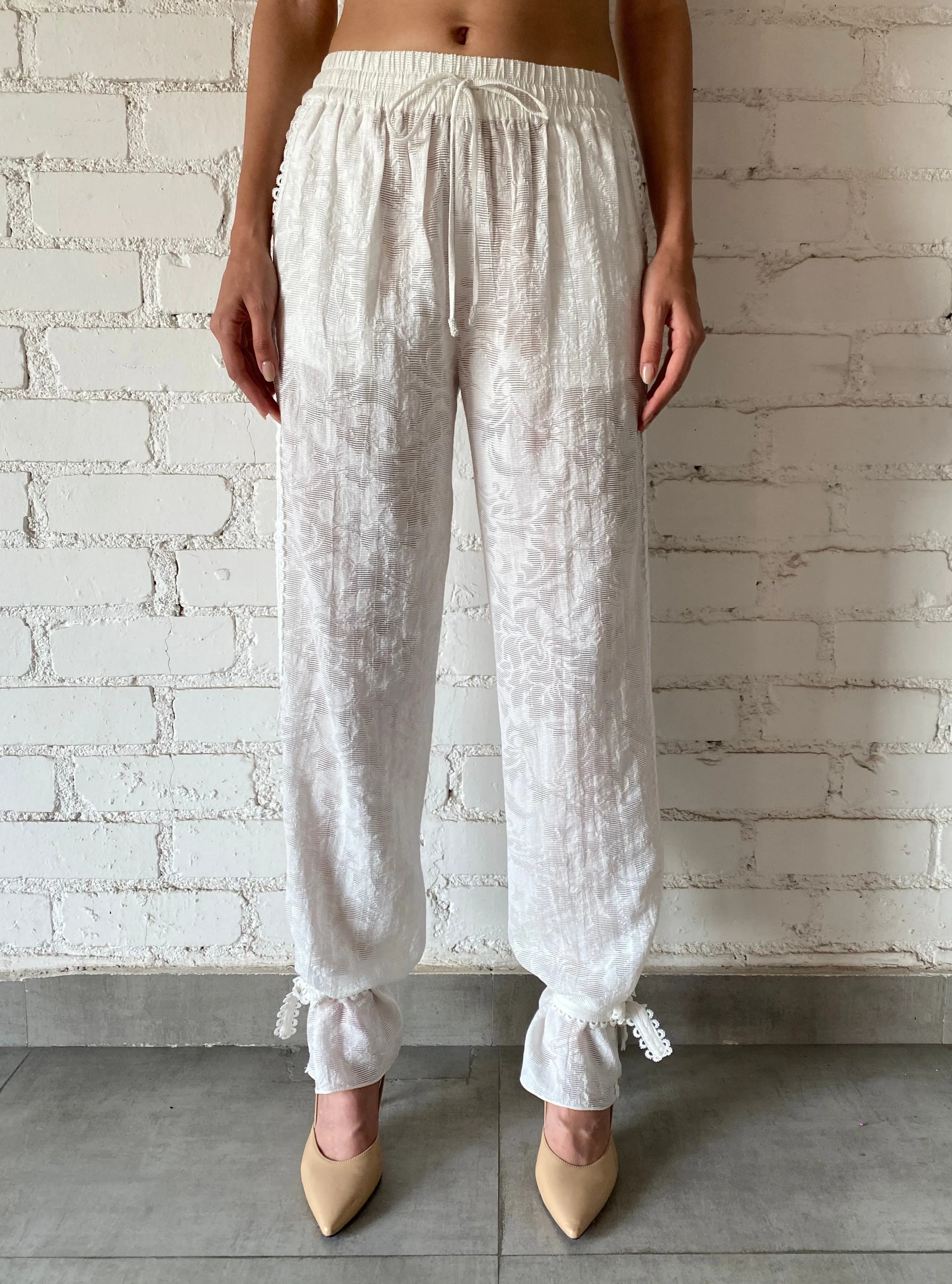 Hemant and Nandita - Ilara Flared Pant - White