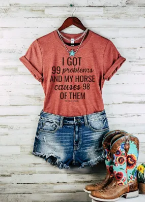 Horse Problems Short Sleeve Tee