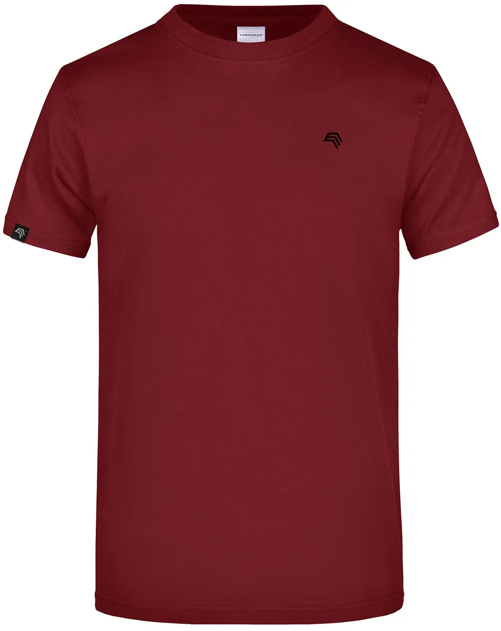 JAN 0002 ― Herren Heavy Komfort T-Shirt - Wine Rot