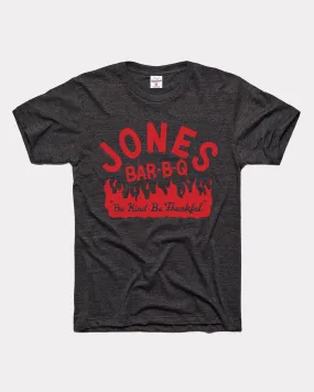 Jones BBQ Be Kind Be Thankful Kansas City Vintage Black T-Shirt