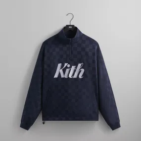 Kith Double Knit Davis Quarter Zip Pullover - Nocturnal