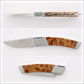 Le Thiers Gentleman 12 cm Pocket Knife Thuya Burl