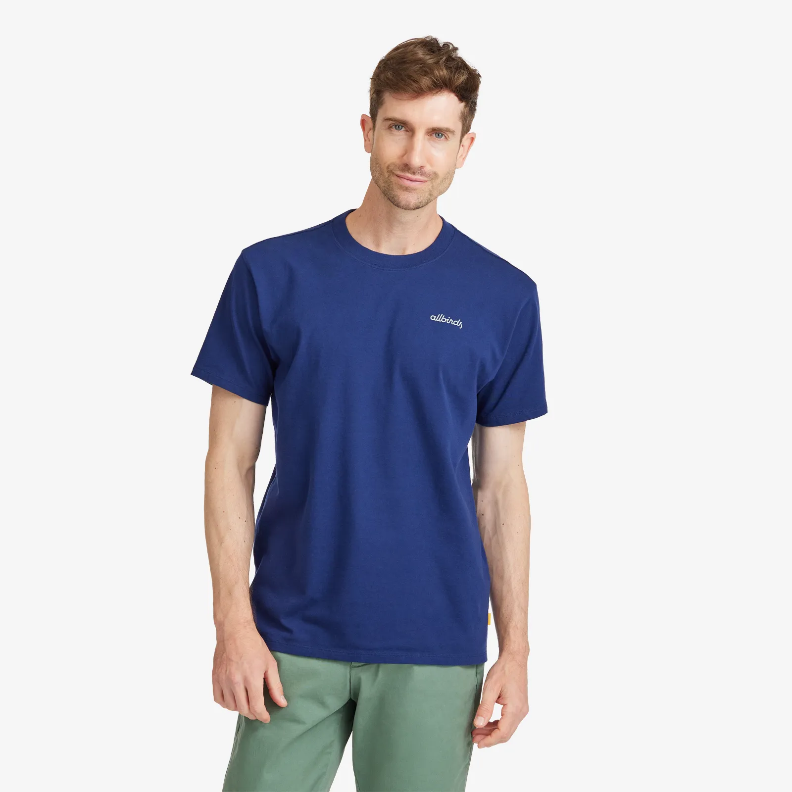 Men's Organic Cotton Tee - Logo - Deep Navy