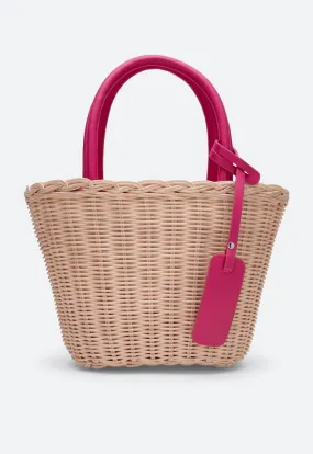 Mini Basket Tote Bag