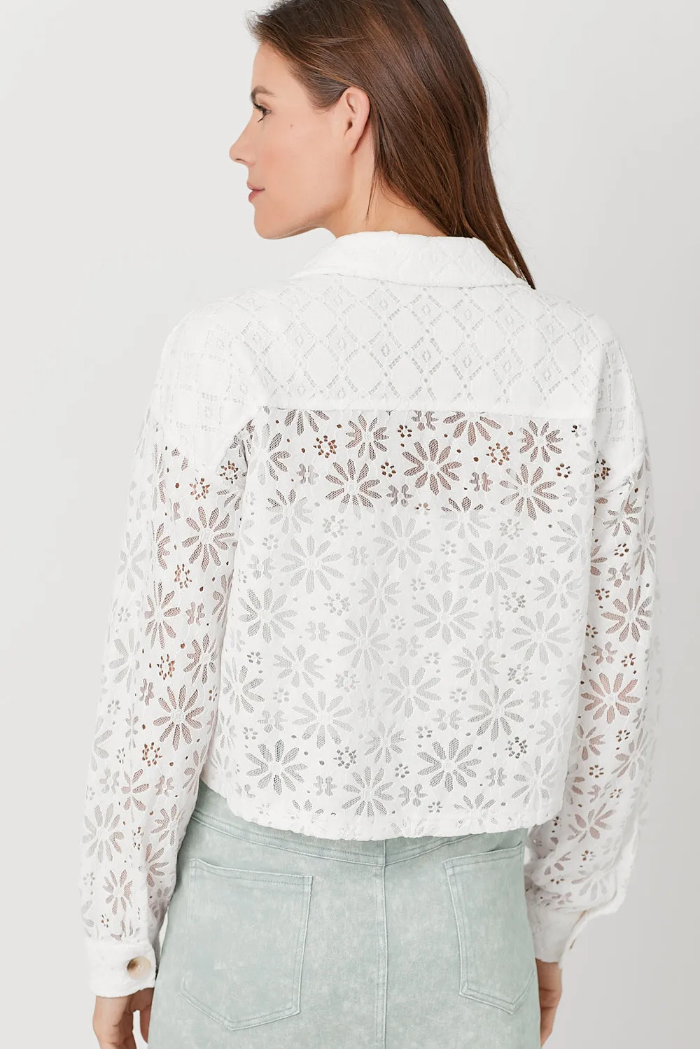 Mixed Lace Jacket