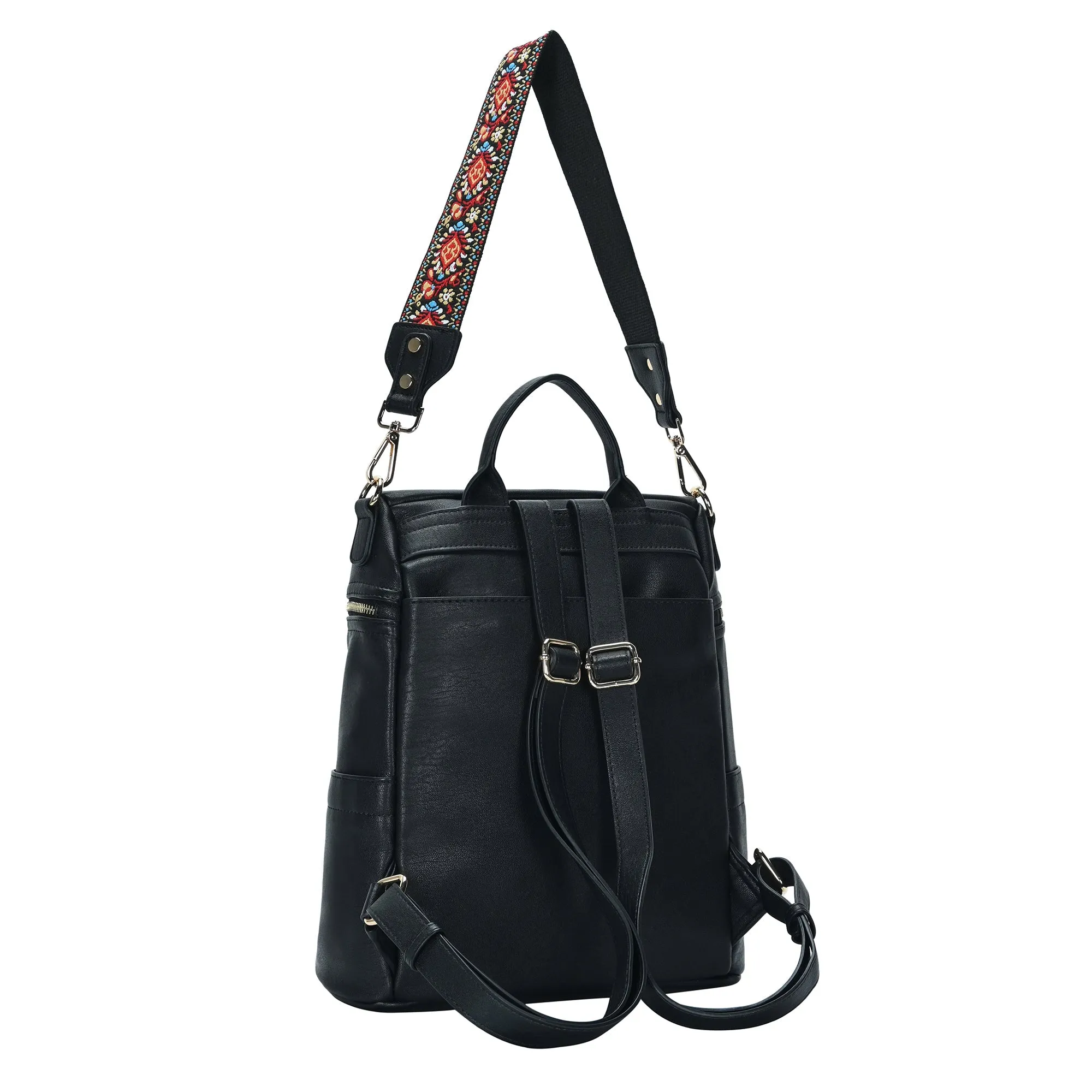 Nyra Webbing Strap Convertible Backpack