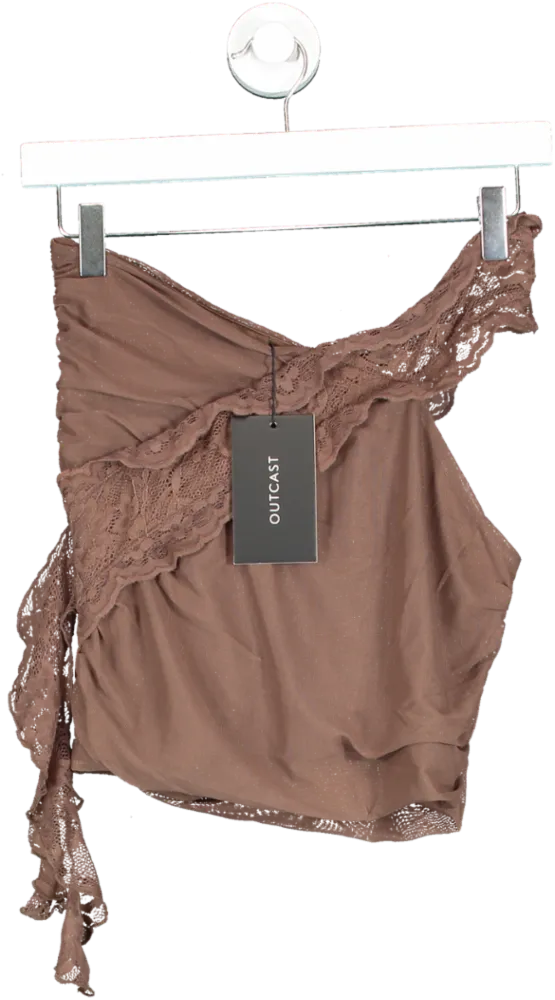 Outcast Brown Ainsley Mini Skirt In Mocha UK S