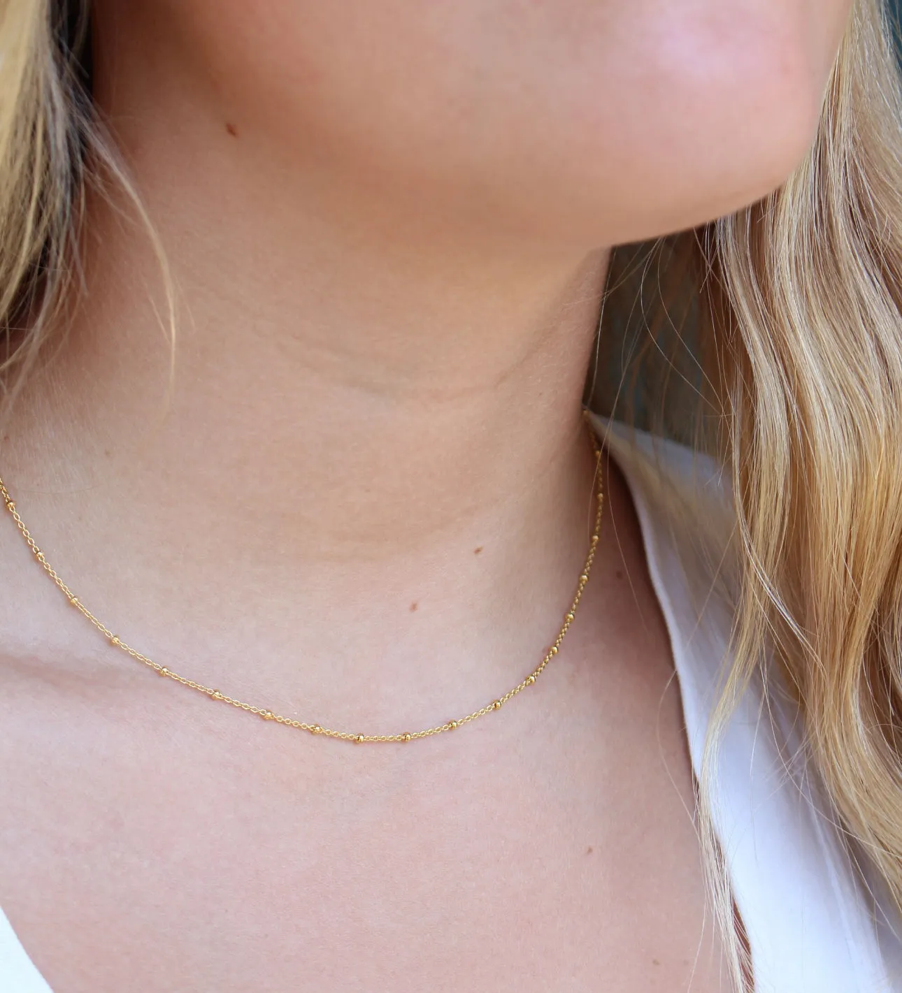 Plain 18K Gold Filled Satellite Chain