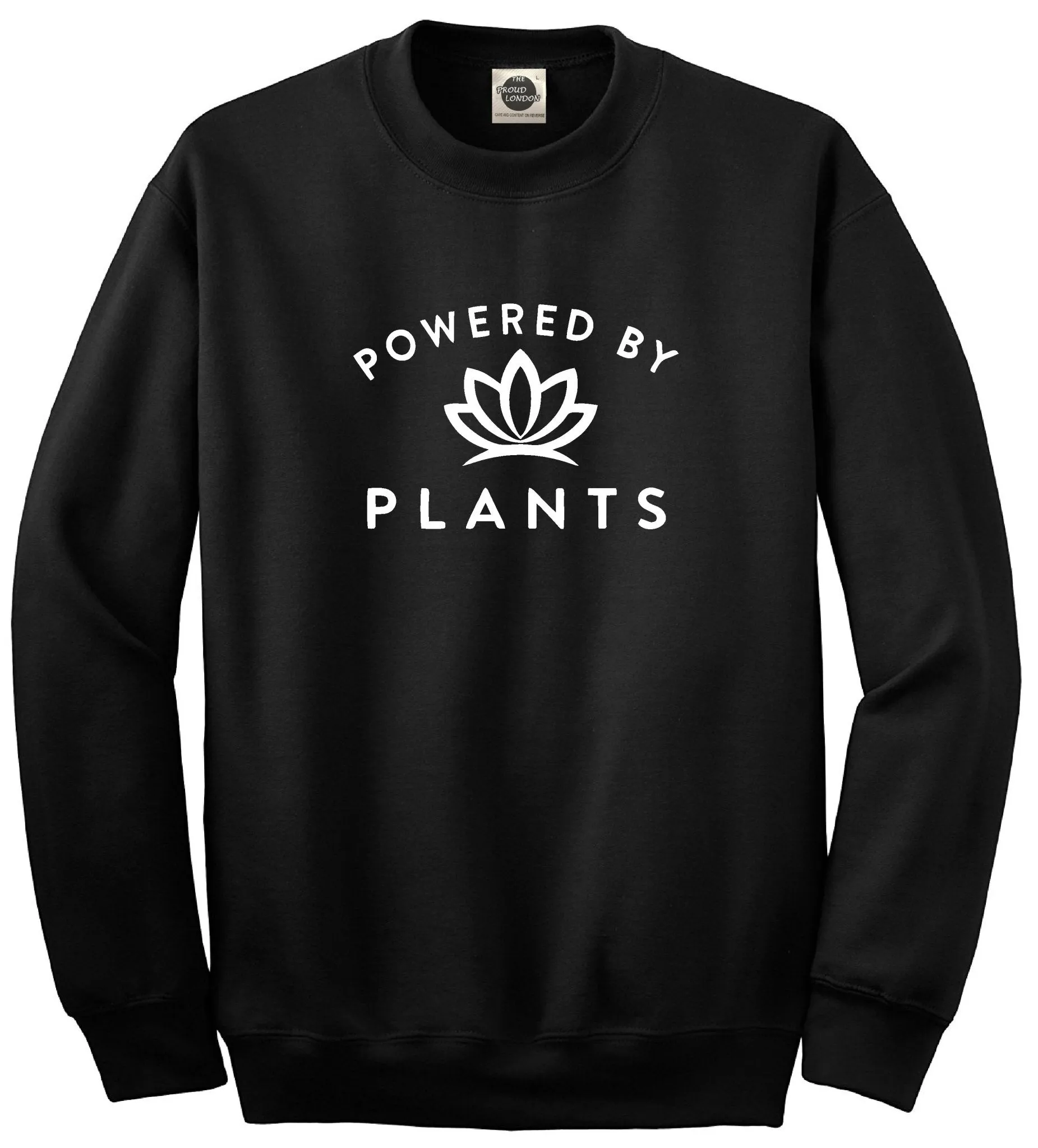 Powered by Plants || Unisex Crewneck Sweatshirt