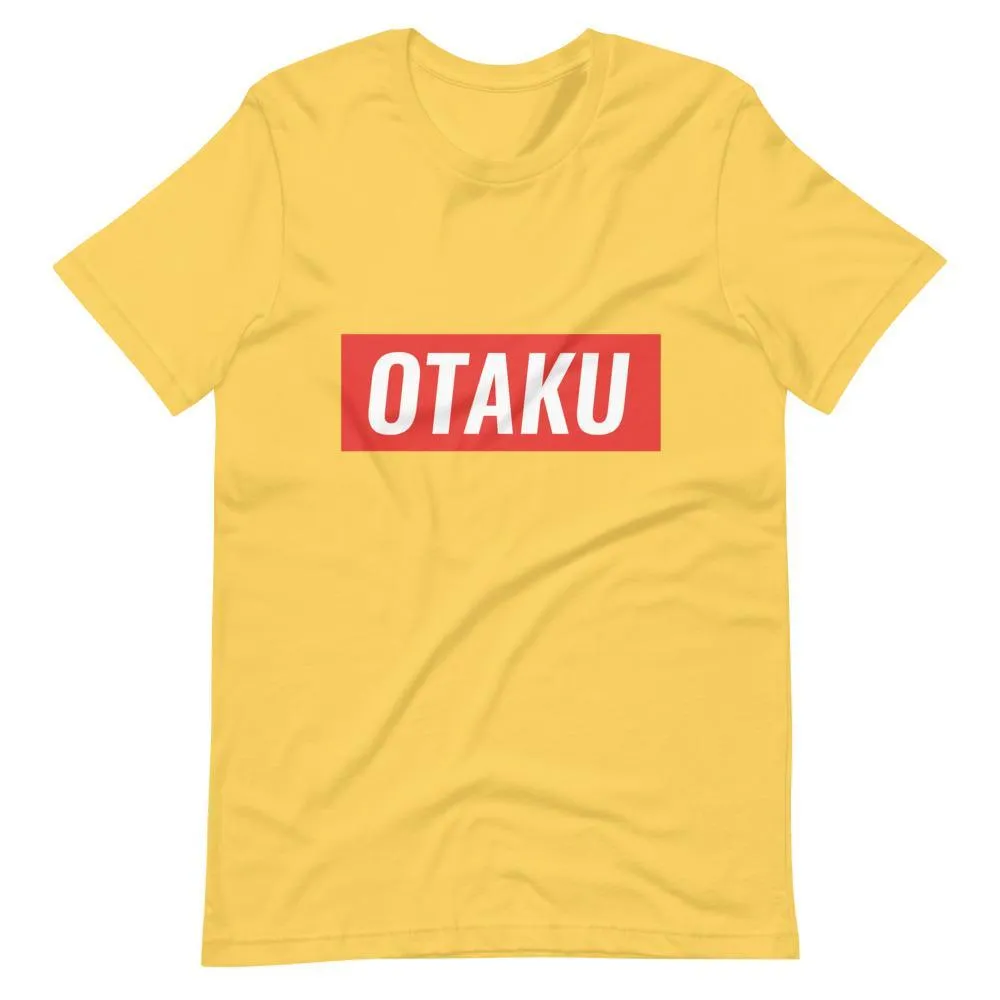 "Otaku" Red Stripe Short-Sleeve Unisex T-Shirt