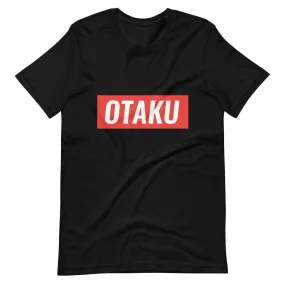 "Otaku" Red Stripe Short-Sleeve Unisex T-Shirt