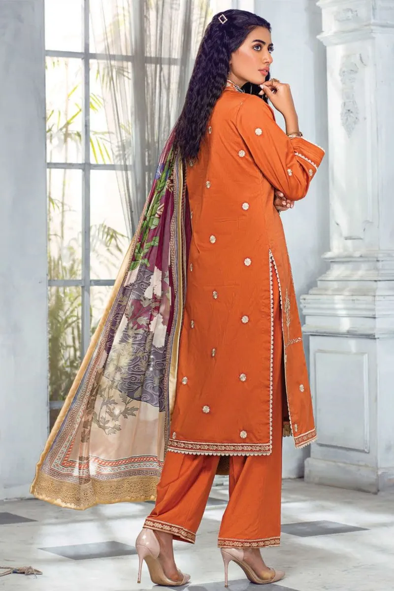 Rang Rasiya Lawn Orange Zest