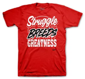 Retro 9 Gym Red Shirt - Struggle Breeds - Red