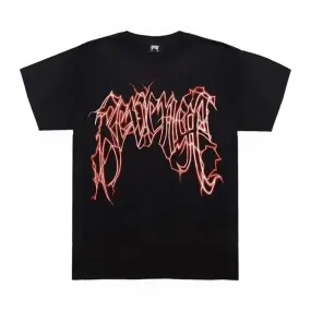 Revenge Lightning Arch Logo Tee Black Red