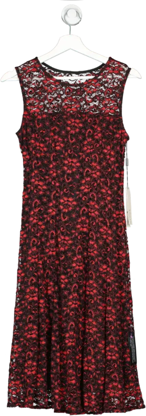 Roman Originals Red Shimmer Lace Skaterdress UK 12