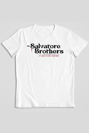 Salvatore Brothers White Graphic Printed Classic T-shirt