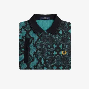 Snake Print Fred Perry Shirt