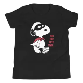 Snoopy Find Your Super Power Kids T-Shirt