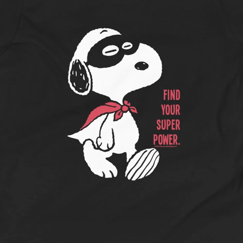 Snoopy Find Your Super Power Kids T-Shirt