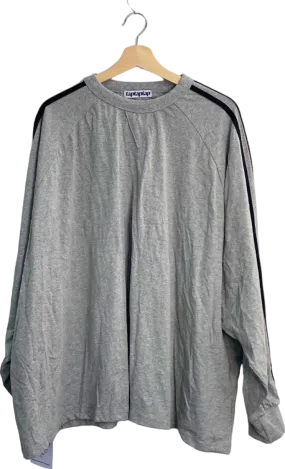 Taptaptap Grey Long Sleeve T-Shirt UK Size Large