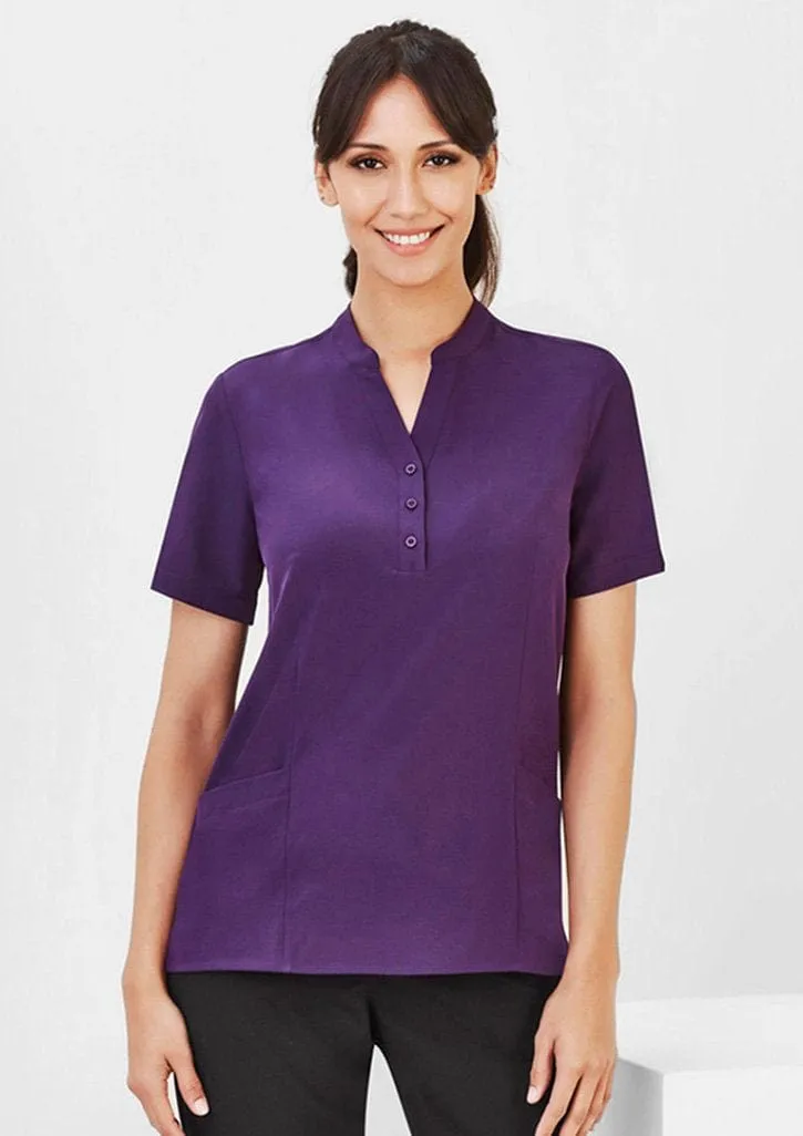 Tend Biz Care Womens Florence Tunic Purple TD-CS949LSPURP